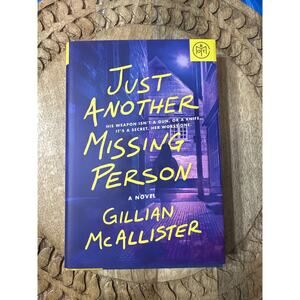 Just Another Missing Person by Gillian McAllister Hardcover Book BOTM